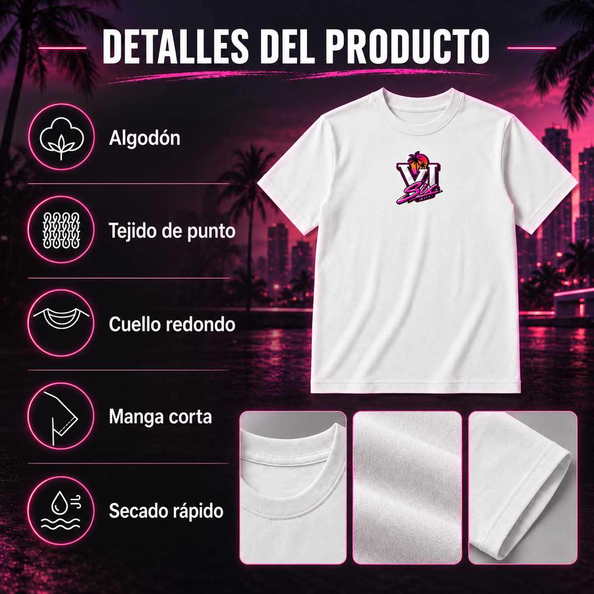 Detalles del producto - Camiseta Leonida The Six